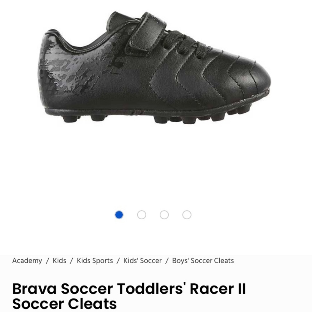 NWOT - Brava Soccer Toddlers' Racer II Soccer Cleats - size 7